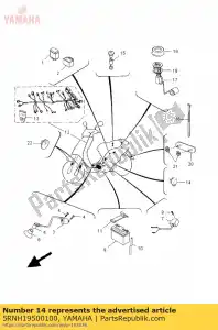 yamaha 5RNH19500100 relé assy - Lado inferior