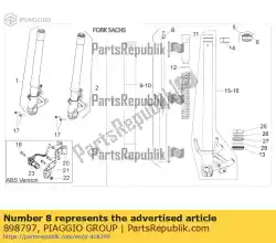 Qui puoi ordinare noce da Piaggio Group , con numero parte 898797: