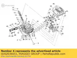 Aqui você pode pedir o válvula de admissão em Piaggio Group , com o número da peça GU02036051: