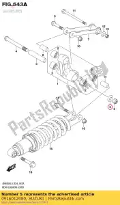 Suzuki 0916012080 wasmachine - Onderkant