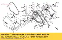 81230MEWD40ZA, Honda, tampa assy., r. alforje (wl) * nha49m * (nha49m spangle prata metálico) honda nt 700 2008 2009 2010, Novo