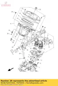 yamaha 903870603300 cuello (735) - Lado inferior