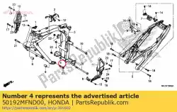 Aquí puede pedir collar, percha motor de Honda , con el número de pieza 50192MFND00: