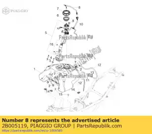 Piaggio Group 2B005119 tubo carburante completo - Il fondo