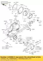 110551779, Kawasaki, wspornik celuj?cy lewa vn1700b9f kawasaki vn vulcan 1700 2009 2010 2011 2012 2013 2014 2015 2016, Nowy