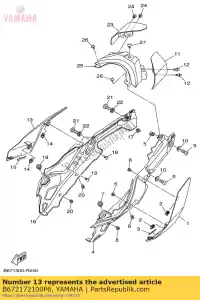 yamaha B672172100P6 couverture, côté 2 - La partie au fond