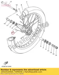 Aquí puede pedir juego de radios, delantero de Yamaha , con el número de pieza 1KH2510400: