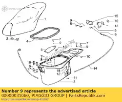 wasmachine van Piaggio Group, met onderdeel nummer 00000031060, bestel je hier online: