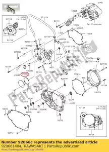 Kawasaki 920661404 plugue - Lado inferior