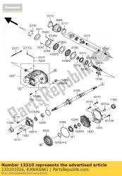 Here you can order the shaft-assy,rr drive s kvf650-a from Kawasaki, with part number 133101026: