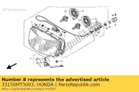 33150MT3003, Honda, soquete comp., luz de posição honda st 1100 1990 1991 1992 1993 1994 1995 1996 1997 1998 1999 2000 2001, Novo