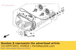 Aqui você pode pedir o soquete comp., luz de posição em Honda , com o número da peça 33150MT3003: