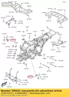 35063Y013, Kawasaki, blijf, drager kawasaki kvf300 brute force 300 , Nieuw