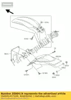 350041457290, Kawasaki, parafango anteriore, verde klx110-a4 kawasaki klx 110 2005 2006 2007 2008 2009, Nuovo