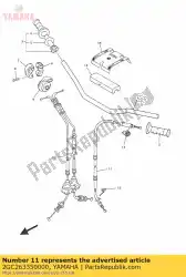 Ici, vous pouvez commander le câble, embrayage auprès de Yamaha , avec le numéro de pièce 2GC263350000: