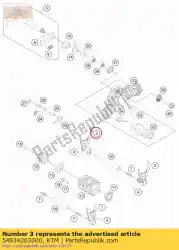 schakelvork 1./3. G. Van KTM, met onderdeel nummer 54834203000, bestel je hier online: