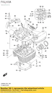 suzuki 0948200334 spark plug - Bottom side