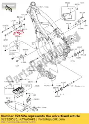 Ici, vous pouvez commander le col, 10. 2x20x10 klx450a8f auprès de Kawasaki , avec le numéro de pièce 921520595: