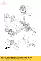 3YF116810000, Yamaha, goupille, manivelle 1 yamaha szr xtz yfm 660 1991 1992 1993 1995 1996 1997 2001, Nouveau