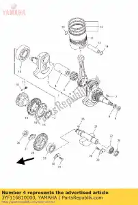 yamaha 3YF116810000 perno, manovella 1 - Il fondo