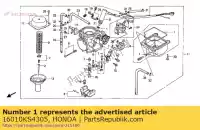 16010KS4305, Honda, zestaw uszczelek honda cn xbr 250 500 1985 1994, Nowy