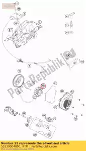 KTM 55139004000 stator kokusan - Onderkant