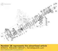 834033, Piaggio Group, Valvola di pressione aprilia gilera  gp mana na srv zapm55103, zd4m55104, zapm55104 zd4rc000, zd4rca00, zd4rc001, zd4rcc00 zd4rcb00, zd4rcc01, zd4rce00 800 850 2007 2008 2009 2010 2011 2012 2016 2017 2018 2019, Nuovo