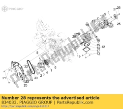 Aprilia 834033, Pressure valve, OEM: Aprilia 834033