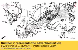 honda 80214HM5850 opaska, skrzynka narz?dziowa - Dół