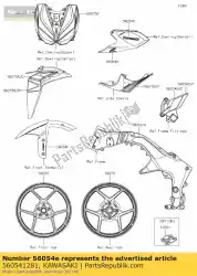 Tutaj możesz zamówić mark, step stay, lwr, rh zr1000fe od Kawasaki , z numerem części 560541281: