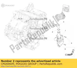 Piaggio Group CM269609 zacisk w??a - Dół