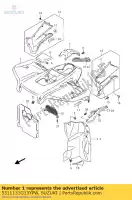 5311131G13YPW, Suzuki, pára-choque frente suzuki lt a500xz kingquad axi 4x4 a500xpz a750xz a750xpz 500 750 , Novo