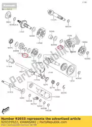 Tutaj możesz zamówić pier? Cie? Zatrzaskowy, 28mm kvf300ccf od Kawasaki , z numerem części 92033Y022: