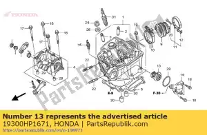 honda 19300HP1671 thermostaat. - Onderkant