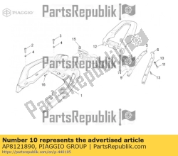 Aprilia AP8121890, Achterste standaard bus, OEM: Aprilia AP8121890