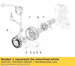 aprilia 58197R rotor. kont. - Onderkant