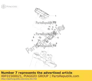 Piaggio Group 00F01500021 pasacables toma corrte. - Onderkant