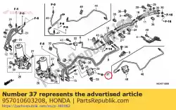 Here you can order the bolt, flange, 6x32 from Honda, with part number 957010603208: