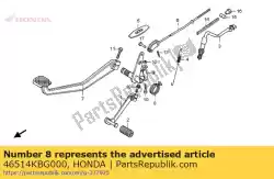 Aquí puede pedir resorte, pedal de freno de Honda , con el número de pieza 46514KBG000: