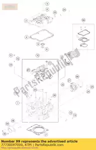 ktm 77730097000 zestaw uszczelek cyl. 250 sx-f / exc-f - Dół