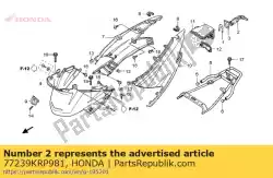 Here you can order the key, seat lock from Honda, with part number 77239KRP981: