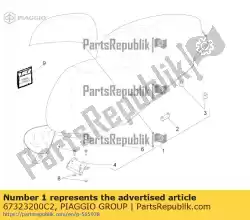 Qui puoi ordinare assemblaggio della sella da Piaggio Group , con numero parte 67323200C2: