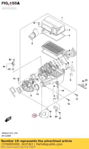 suzuki 1376005H00 wspornik, powietrze cln - Dół