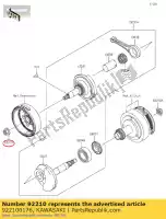 922100176, Kawasaki, nakr?tka 12 mm an125d7f kawasaki  klx 110 125 2010 2011 2012 2013 2014 2015 2016 2017 2018 2019 2020 2021, Nowy