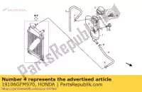 19106GFM970, Honda, tubo, filtro do radiador honda nhx110wh 110 , Novo