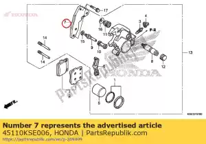 Honda 45110KSE006 beugel, l. fr. - Onderkant