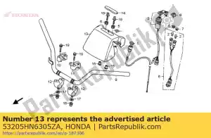 Honda 53205HN6305ZA copertura assy, ??h * nh1 * - Il fondo