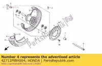 42712MBH004, Honda, tubo, neumático (dunlop) honda vt vtx 1100 1300 1998 1999 2003 2004 2005 2006 2007, Nuevo