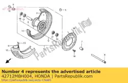 Aqui você pode pedir o tubo, pneu (dunlop) em Honda , com o número da peça 42712MBH004: