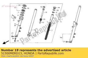 Honda 51500MERD13 komplet widelca, l przód - Dół